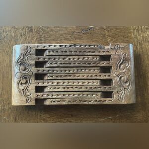 Uzbekistan lash book holder, hand carved solid wood book stand